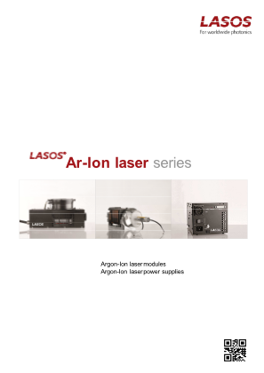 LASOS Ar-Ion laser series booklet