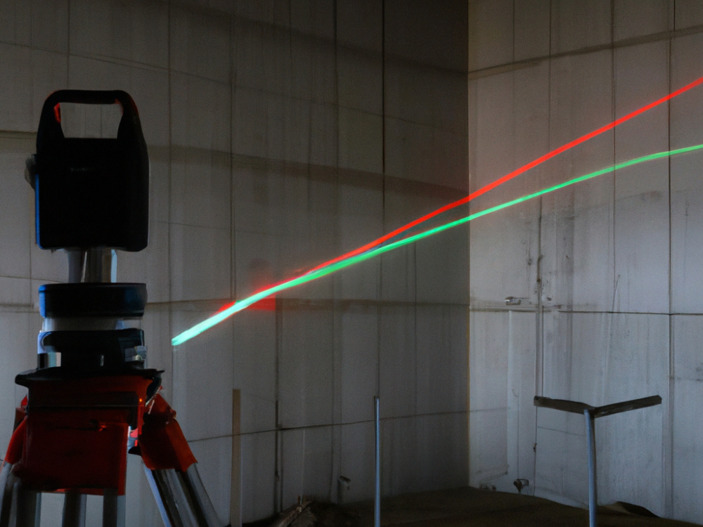 Laser-Messtechnik auf der Baustelle