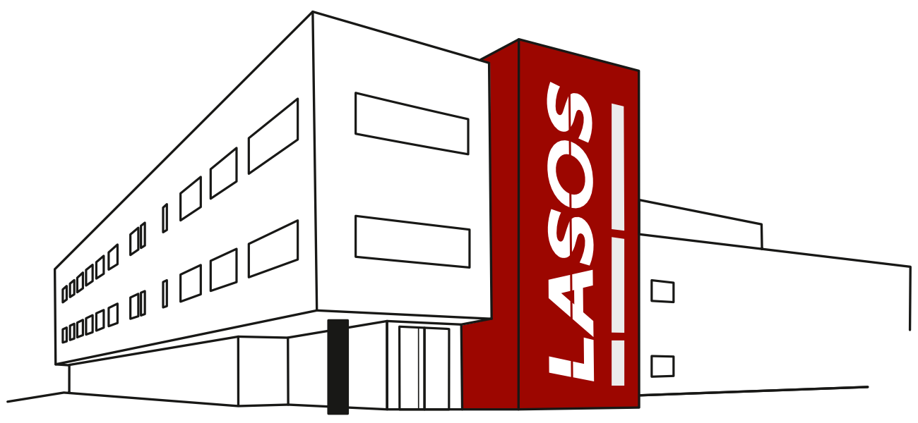 Skizze vom LASOS Gebäude in Jena
